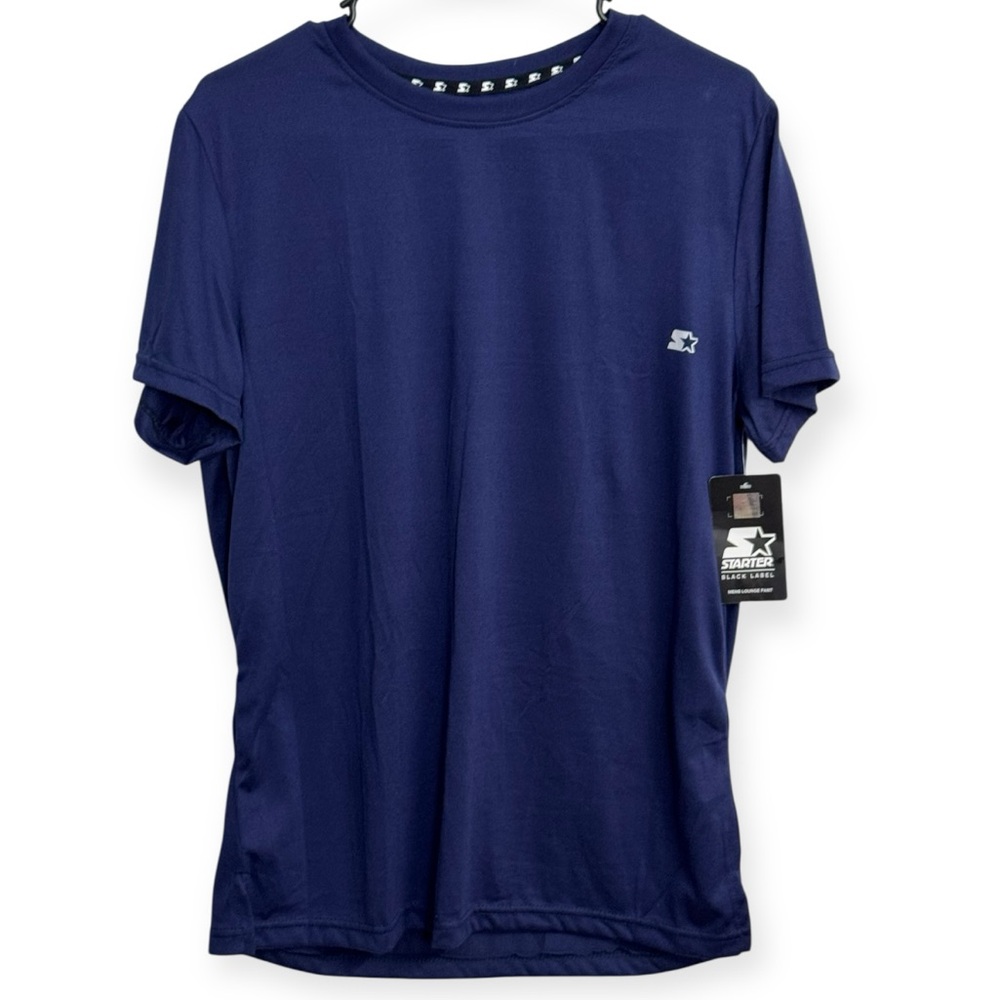 STARTER Men's Black Label Deep Blue Short Sleeve Tee Size M